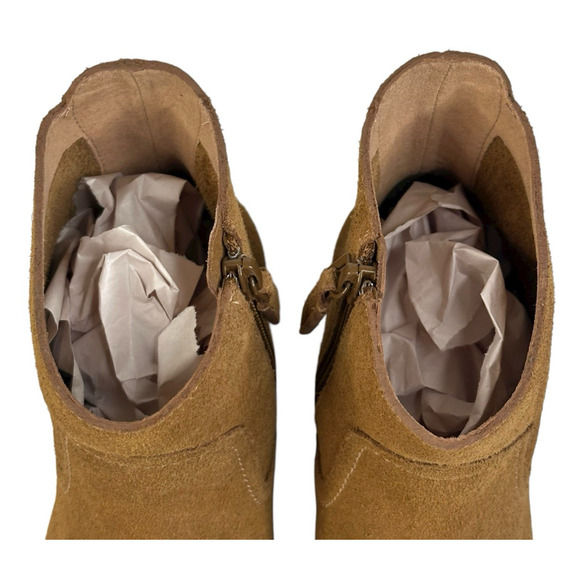 Cole Haan Naia Brown Suede Booties Ankle Boots Womens Size 7B W32260 New - Picture 7 of 10